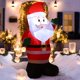 thumbnail image 1 of GAXIRE Papá Noel inflable navideño para exteriores: Papá Noel inflable de 1,2 m con luz incorporada, decoración de jardín para patio delantero y trasero, enchufe estadounidense., 1 of 6