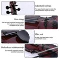 thumbnail image 3 of 2025 Simulated Violin Music Practice Violin for Beginners Violin Kit Musical Instrument Exquisite Workmanship Performance Props Gifts Adjustable Strin, 3 of 5