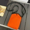 thumbnail image 4 of Unisex Crossbody Bag Adjustable Strap Phone Bag Purses Mini Pouch (Orange), 4 of 10