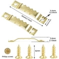 thumbnail image 2 of Versatile Gold Sawtooth Picture Hangers, High Quality Material Guarantees Durability, Stable Hanging Design Ensures Safety, Easy To Use For Quick Installation, Wide Application, 2 of 7