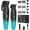 Green, variant on VGR 640 Professional Hair Clippers for Men, 9000RPM Cordless Barber Clippers and Trimmers Set, Zero Gap T-Blade Hair Cutting Kit, DLC Coated Ceramic Blade Barber Kit with LED Display(Black)