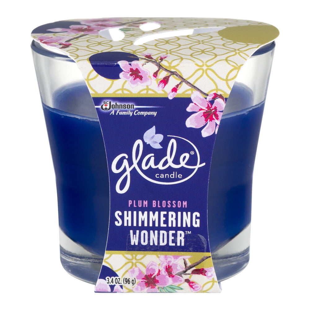 12 Glade Shimmering Wonder Plum Blossom Candles 3.4 oz ea Limited Edition 