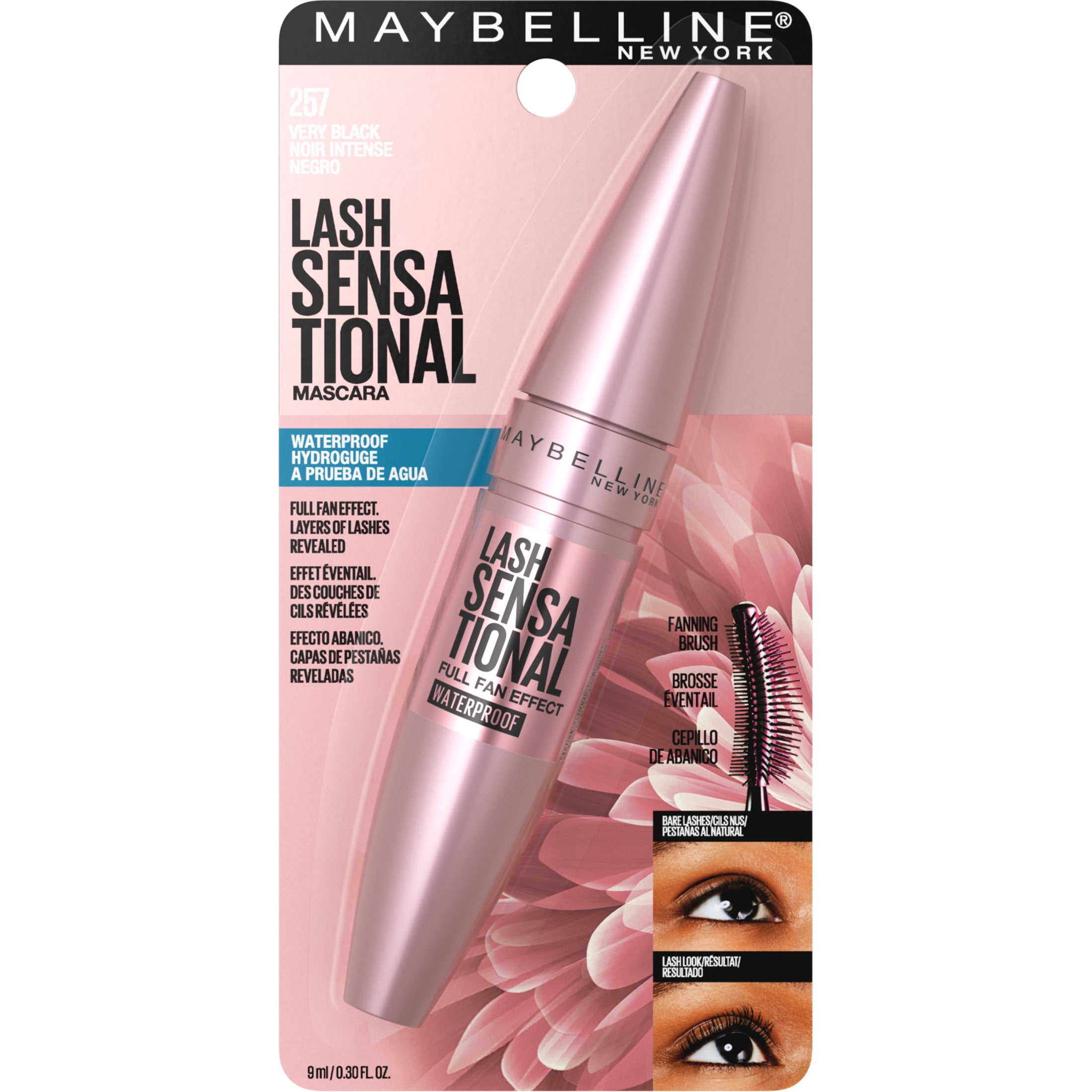 Maybelline Lash Sensational Waterproof Mascara, Very Black