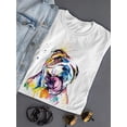 thumbnail image 3 of Pastell Colorful English Bulldog T-Shirt Women -Weekday Best Designs, Female 4X-Large, 3 of 4