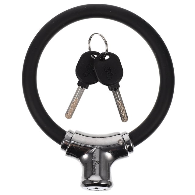Bamboohart 1 Set Bike Chain Lock Round Bike Lock Portable Bike Safety Lock Anti-theft Bike Lock