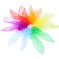 thumbnail image 1 of 6pcs Sensory Scarves - Rainbow Color Dance And Juggling Scarves For Babies, 1 of 5