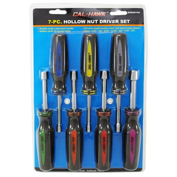 Cal Hawk Tools 7-pc. Hollow Nut Driver Set - SAE