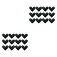 thumbnail image 3 of relayinert 12pcs/set Non Slide Grippers Multiple Shapes To Choose For Fit Non Slide Black Heart-shaped 2Set, 3 of 6