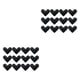thumbnail image 4 of Cateissary 12 unids/set antideslizante y rizador solución pinzas últimos y pisos almohadillas antideslizantes alfombra cintas negro en forma de Negro en forma de corazón 2Conjunto, 4 of 6
