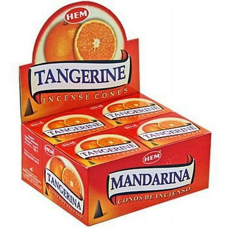 Tangerine - Case of 12 Boxes, 10 Cones Each - HEM Incense From India