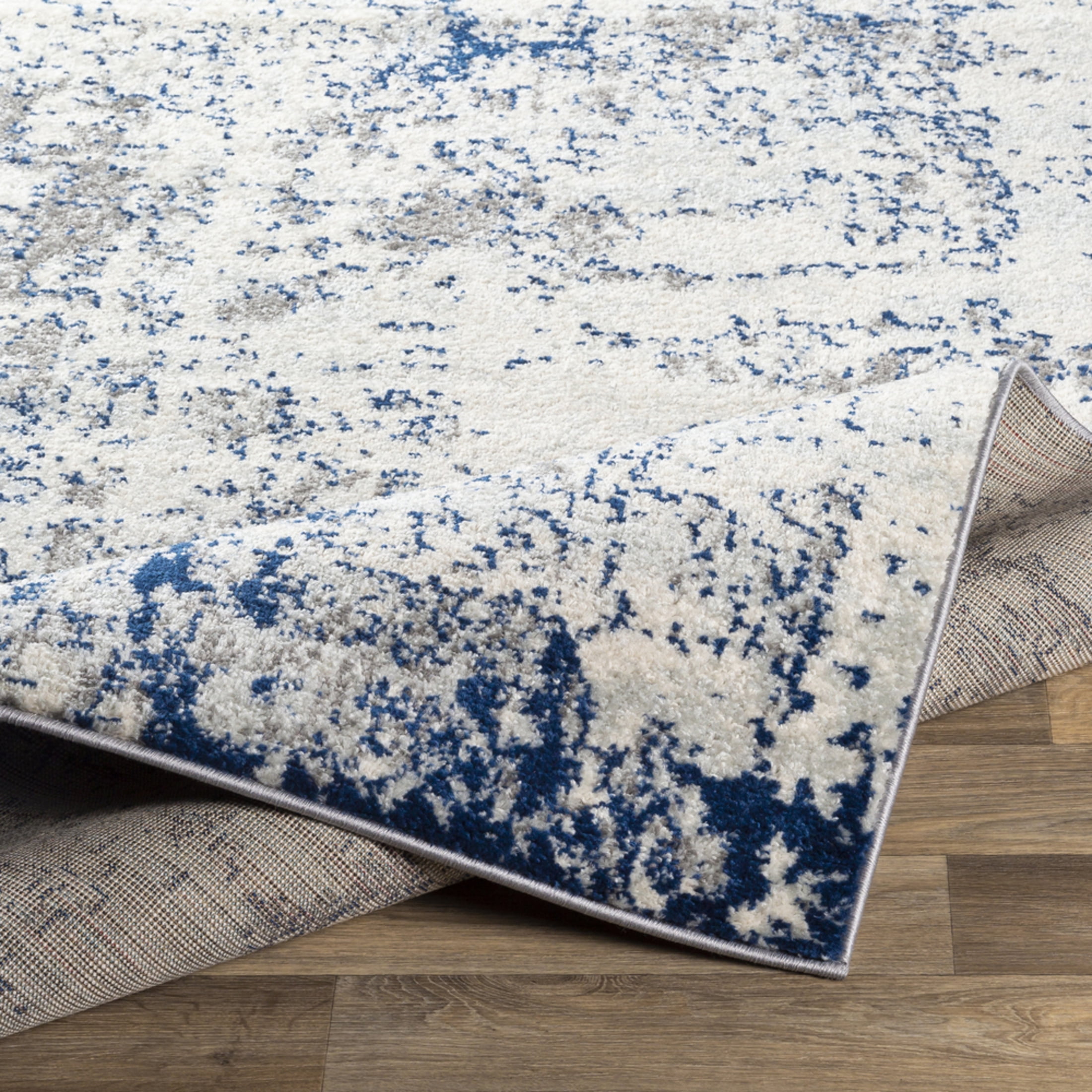 Livabliss Area Rugs for Living Room, 8x10 Sunderland Modern White Rug, Bedroom Dining Room Home Decor Stain Resistant Carpet (7'10" x 10'2")