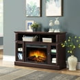 thumbnail image 2 of Whalen Furniture Barston Media Fireplace TV Stand for TVs up to 55”, Cherry Brown Finish, 2 of 11