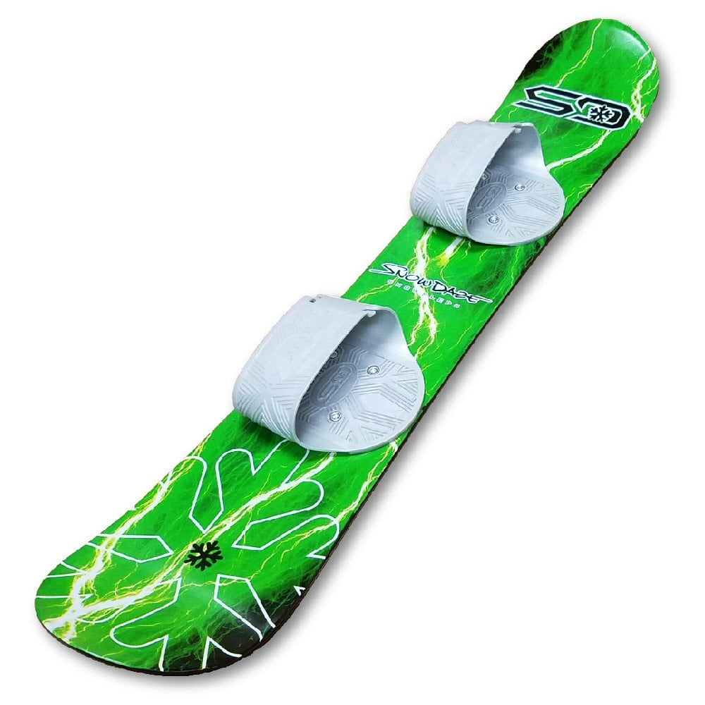 Snow Daze 110 cm Green Lightning Kids Beginner Snowboard by