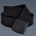 thumbnail image 5 of NUZYZ Men Nylon Belt Solid Color Holeless Design Waistband Adjustable Length None Metal Buckle Jeans Belt Costume Accessories, 5 of 8