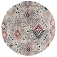 thumbnail image 4 of SAFAVIEH Morocco Leo Geometric Area Rug, Grey/Multi, 6'7" x 6'7" Round, 4 of 9