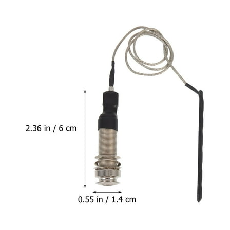 FRCOLOR  Acoustic Guitar Pickup Transducer Sound Pick-up Hole Magnetic Silver