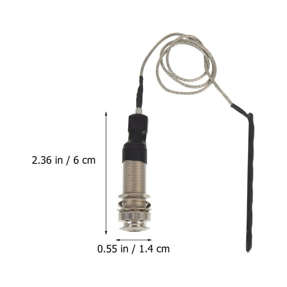 FRCOLOR  Acoustic Guitar Pickup Transducer Sound Pick-up Hole Magnetic Silver