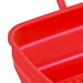 thumbnail image 2 of Silicone Baking Pan Foldable Fryer Pot Heighten Edge Dual Handle Design Reusable Fryer Liner Basket for Home Red, 2 of 5