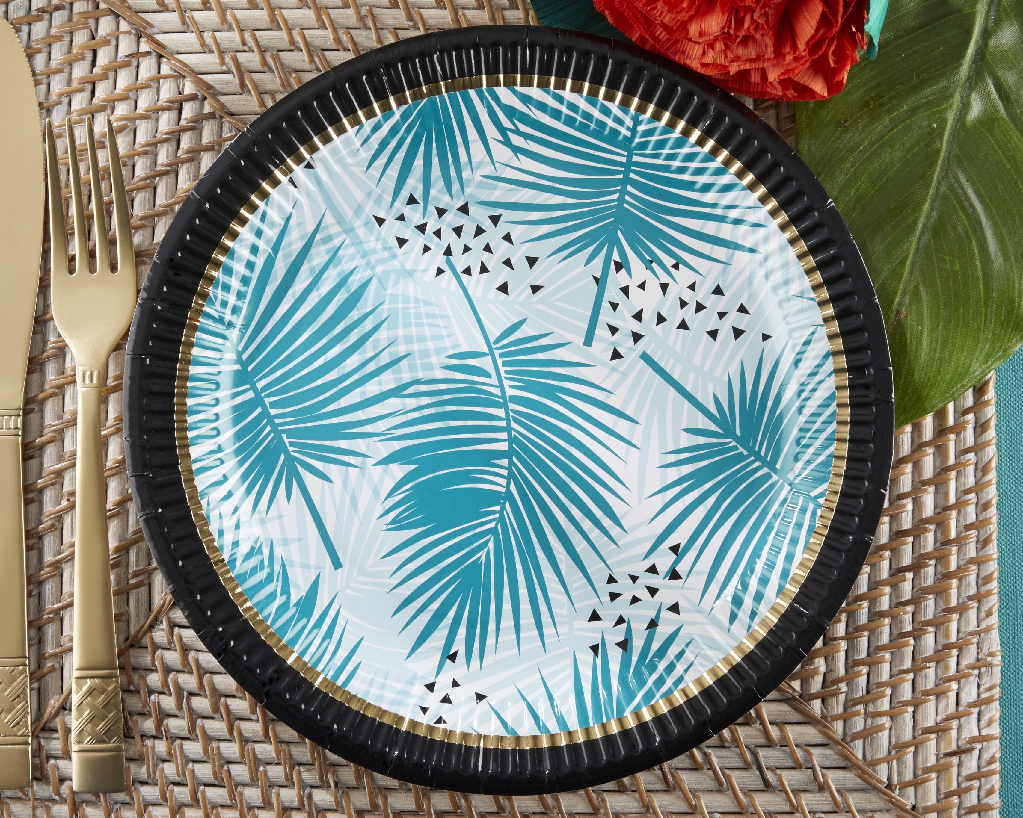 Tropical Chic Paper Plates (Set of 8)