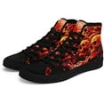 thumbnail image 2 of Skull High Tops Canvas Shoes for Men Women Classic Lace Up Gothic Fashion Sneaker Street Casual Canvas Sneakers, 2 of 7
