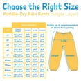 thumbnail image 5 of Jan & Jul Puddle-Dry Kids UnisexRain Pants (Single Layer) - (Fern Green - Size 2T), 5 of 6