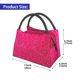 thumbnail image 2 of Fotbe Rose Red Glitter Bolsa Térmica Portátil con Estampado, Bolsa de Entrega de Alimentos Aislada, Bolsa Reutilizable de Gran Capacidad para Comidas y Supermercado, 2 of 6