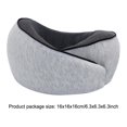 thumbnail image 2 of Soporte para El Cuello Pillow Memory Foam Almohada en Forma U Ergonómico (gris Claro), 2 of 9