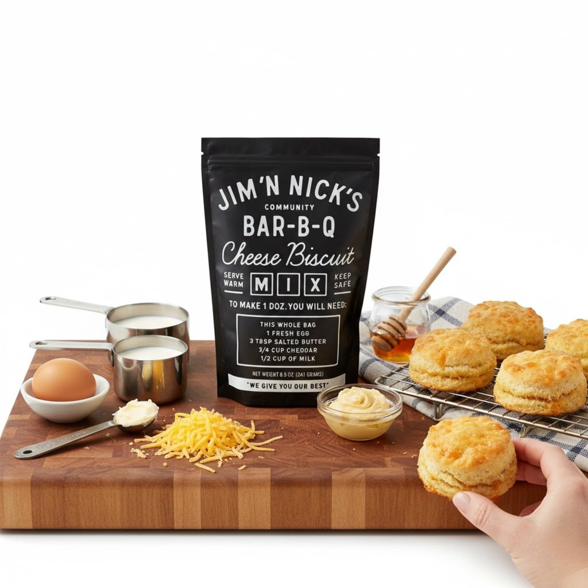 (2 pack) Jim N Nicks Bar-B-Q Cheese Biscuit Mix, 8.5 oz
