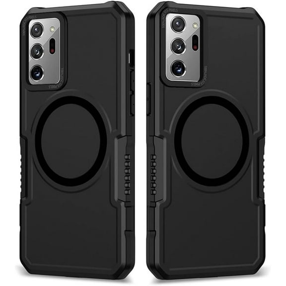 Magnetic Case for Galaxy Note 20 Ultra Case[Compatible with Magsafe] Heavy Duty Hybrid Sturdy High Impact Bumper Shockproof Protective Cover Phone Case for Samsung Galaxy Note 20 Ultra Black