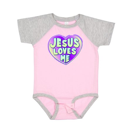 

Inktastic Jesus Loves Me Gift Baby Boy or Baby Girl Bodysuit