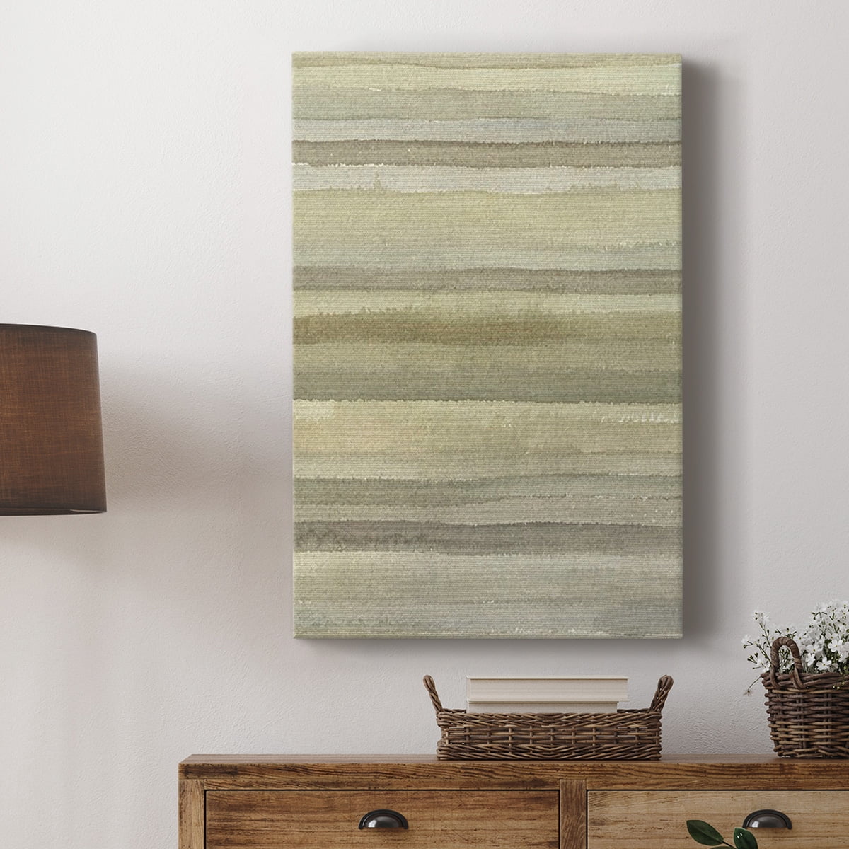 Lines in Neutral I Premium Gallery Wrapped Canvas - Ready to Hang