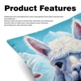 thumbnail image 2 of Alpaca Throw Pillow - Velvet Pillow Inserts Covers with Unique Patterns - Set of 2 - Available in 16x16, 18x18, 20x20 Inches for Various Occasions, 2 of 6