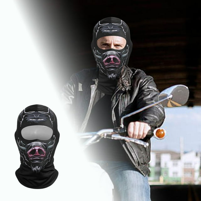 Face Cycling Outdoor Headgear for Sweat Absorption and Quick Drying Breathable Skiing Sun Lightweight Foldable Neck Gaiter Yet Cute Animal Design for All Age Groups