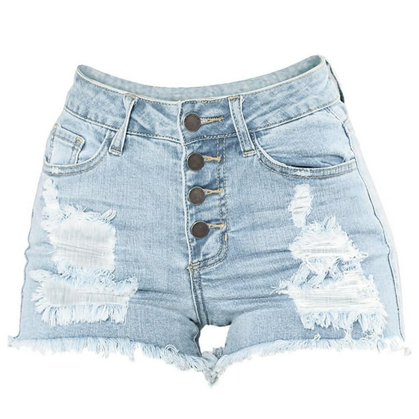 Women Elastic Destroyed Hole Leggings Short Pants Denim Shorts Ripped Jeans  Short Pants Denim Shorts Zipper Plus Size Jeans Blue Blue L : :  Clothing, Shoes & Accessories