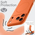 thumbnail image 4 of JETech Magnetic Silicone Case for iPhone 17 Pro Max 6.9-Inch, Compatible with MagSafe, Silky Soft Touch, Shock Absorbing Phone Cover with Camera Lens Protection (Orange), 4 of 6