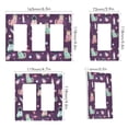 thumbnail image 2 of Yayeee Rocker Switch Wall Plate 1-Gang 4.6"x2.9" Home Decorative Outlet Cover, Purple Space Cat Pattern, 2 of 6