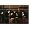 thumbnail image 1 of Ceramic Tile Mural-Rembrandt People 6. 36" w x 24" h using (24) 6 x 6 ceramic tiles, 1 of 3