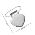 thumbnail image 2 of LOLIPPYY 20Ud Clips Metálicos De Hierro Color Plata Para Ropa Con En Forma, 2 of 7
