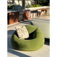 thumbnail image 5 of Inflatable Beanless Bean Bag Chair Lounge Sofa, 45x45x28"- Military Green, 5 of 9