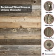 thumbnail image 2 of BARNWOODUSA Rustic Blanket Ladder - 100% Upcycled Wood (72" x 18" x 1.5", Weathered Gray), 2 of 3