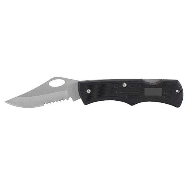 GreatNeck 12110 Folding Pocket Knife, 3 Inch partially Serrated