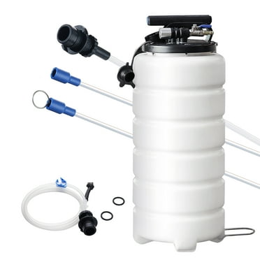 KFFKFF Fluid Removal Tool, 4 Gal (15L), Dual-Action Pneumatic/Manual, Includes Dipstick & Suction Hose, Fluid Extractor Pump for Car Fluids Evacuation