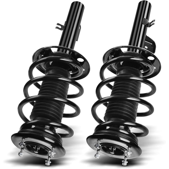 A-Premium Front Pair (2) Complete Strut & Coil Spring Assembly Compatible with Ford Taurus X 2008-2009, FWD/AWD, Driver and Passenger Side