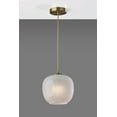 thumbnail image 2 of Adesso 9" Magnolia Pendant, Antique Brass, 2 of 3