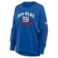 thumbnail image 4 of Women's Fanatics Royal New York Giants Hometown Legacy Long Sleeve T-Shirt, 4 of 5