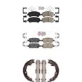 thumbnail image 1 of Transit Auto Front Rear Ceramic Disc Brake Pads and Parking Shoes Kit for Car 2007-2012 Nissan Sentra SE-R Spec V KNN-100305, 1 of 11