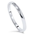 thumbnail image 2 of Pompeii 2mm 14K White Gold Comfort Fit Plain Wedding Band (,), 2 of 2