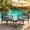 Gray, variant on 3-Piece Wicker Outdoor Patio Furniture Set with Glass Table, Ergonomic Chairs for Balcony, Porch, Garden & Poolside, Gray