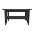 thumbnail image 3 of Dtwnek Wood Coffee Table with 1 Shelf, Black, 3 of 4
