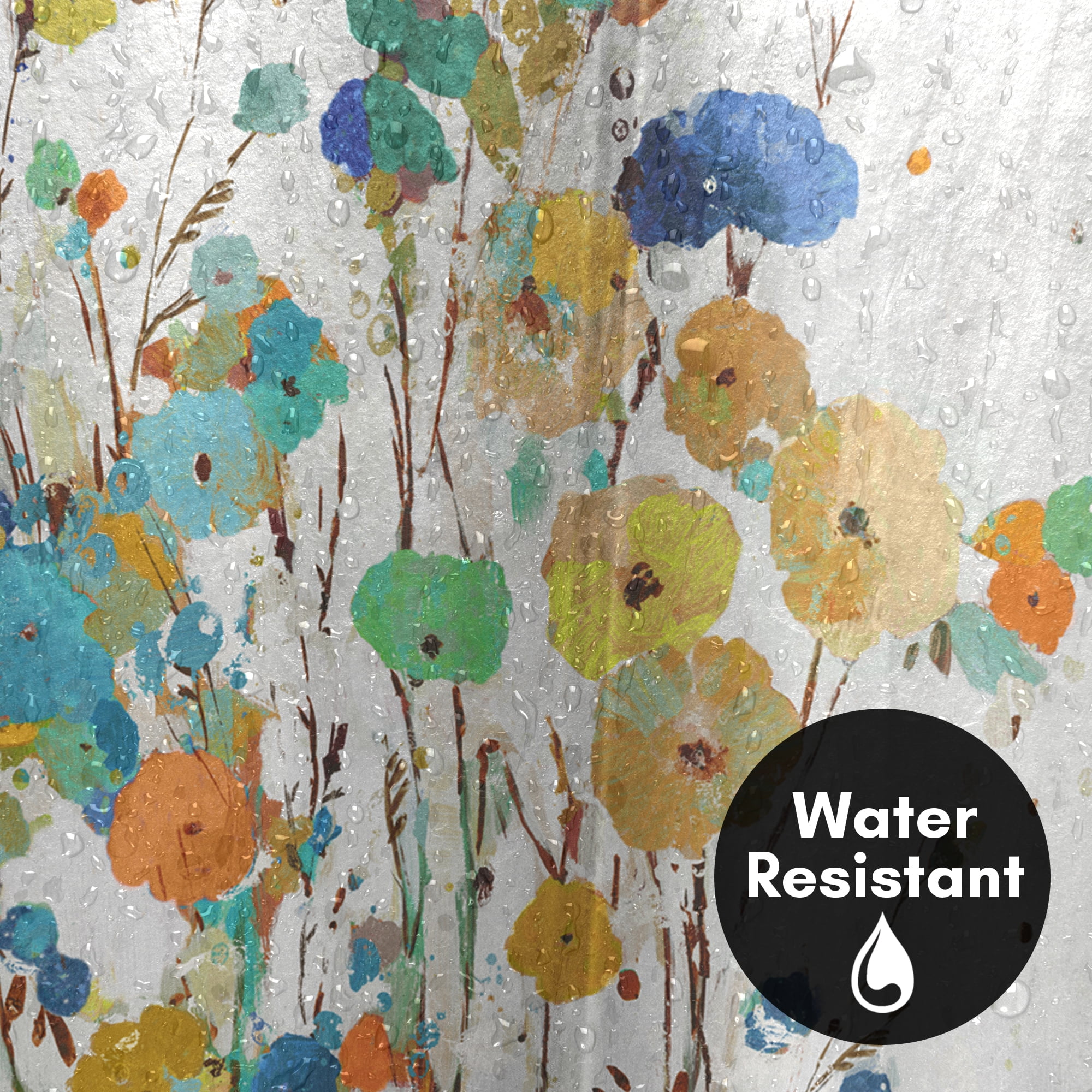 Americanflat 71" x 74" Shower Curtain, Spring Garden I by PI Creative Art
